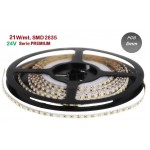 Tira LED 5 mts Flexible 24V 105W 640 Led SMD 2835 IP20 2700ºK, 5mm ancho, Serie PREMIUM Tira LED 5 mts Flexible 24V 105W 640 Led SMD 2835 IP20 2700ºK, 5mm ancho, Serie PREMIUM
